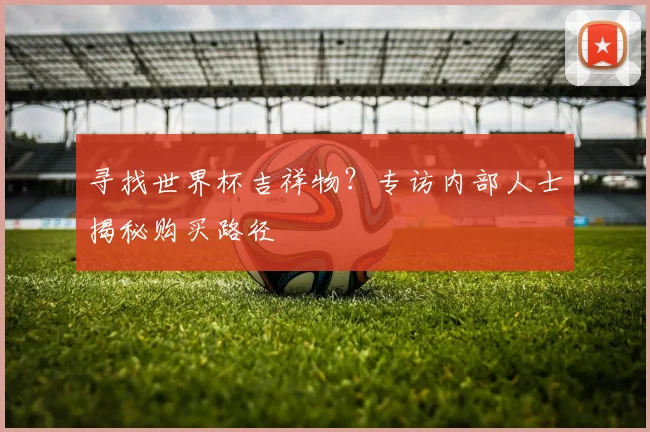 寻找世界杯吉祥物？专访内部人士揭秘购买路径